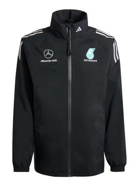 Adidas Mercedes AMG Petronas F1 Team Mechanics Rain Reflective Jacket Coat NWT 🔥